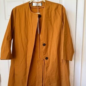 Marni Popeline Duster Coat NWT Size 38 Made in Italy